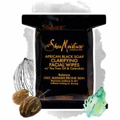 Brand new 😍 SheaMoisture African Black Soap Clarifying Cleansing Facial Wipes ✨