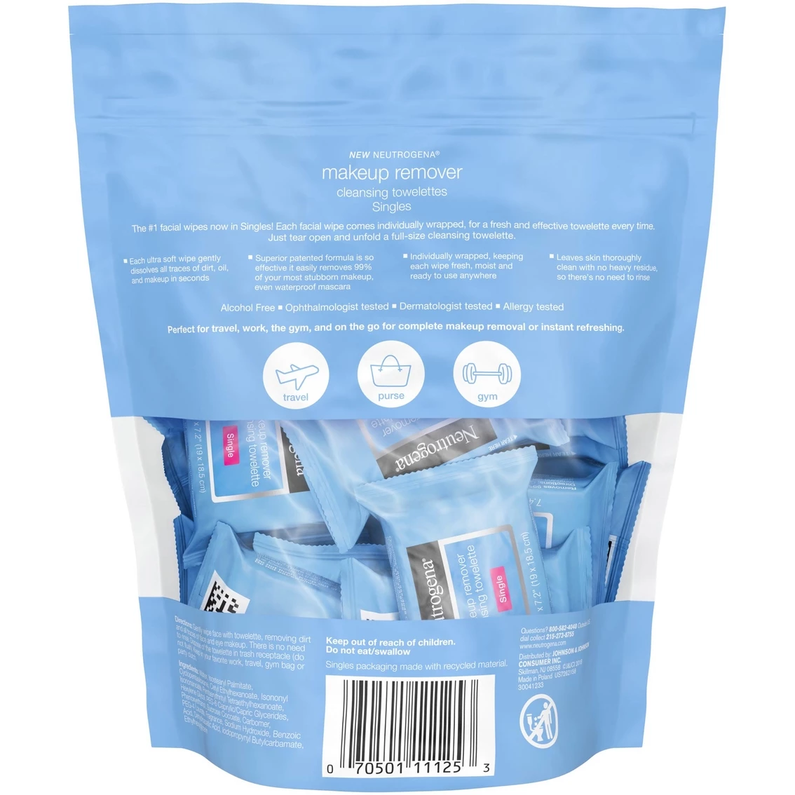 Discount 𧨠Neutrogena Cleansing Makeup Remover Cleansing Towelettes Singles 20 Ct. 𧨠4 Discount 𧨠Neutrogena Cleansing Makeup Remover Cleansing Towelettes Singles 20 Ct. 𧨠- Image 2