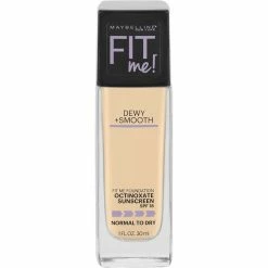Best Pirce 🔥 Maybelline New York Maybelline Fit Me Dewy + Smooth Liquid Foundation Makeup With SPF 18 🎁 -Makeup Remover Shop unnamed file 712